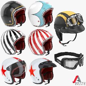 Motorcycles Helmet, Goggles, Set